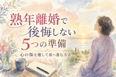 熟年離婚で後悔しない5つの準備｜心の傷を癒して前へ進む方法