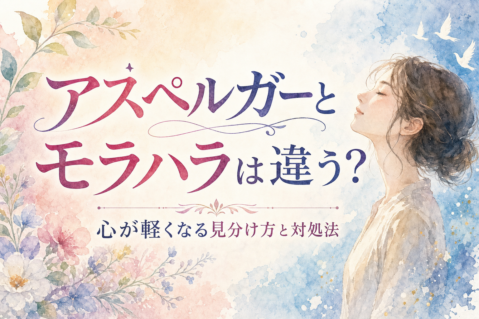 アスペルガーとモラハラは違う?心が軽くなる見分け方と対処法