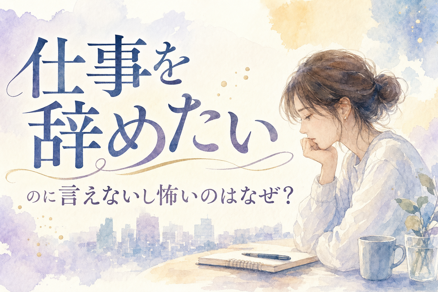 仕事を辞めたいのに言えないし怖いのはなぜ？