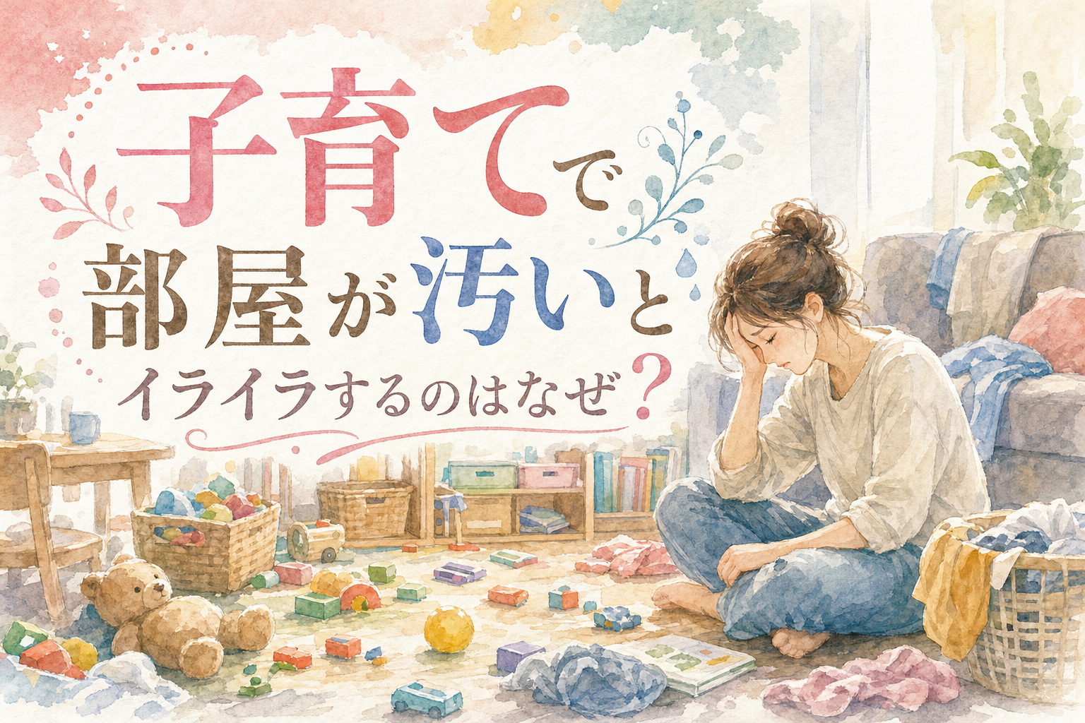 子育てで部屋が汚いとイライラするのはなぜ?