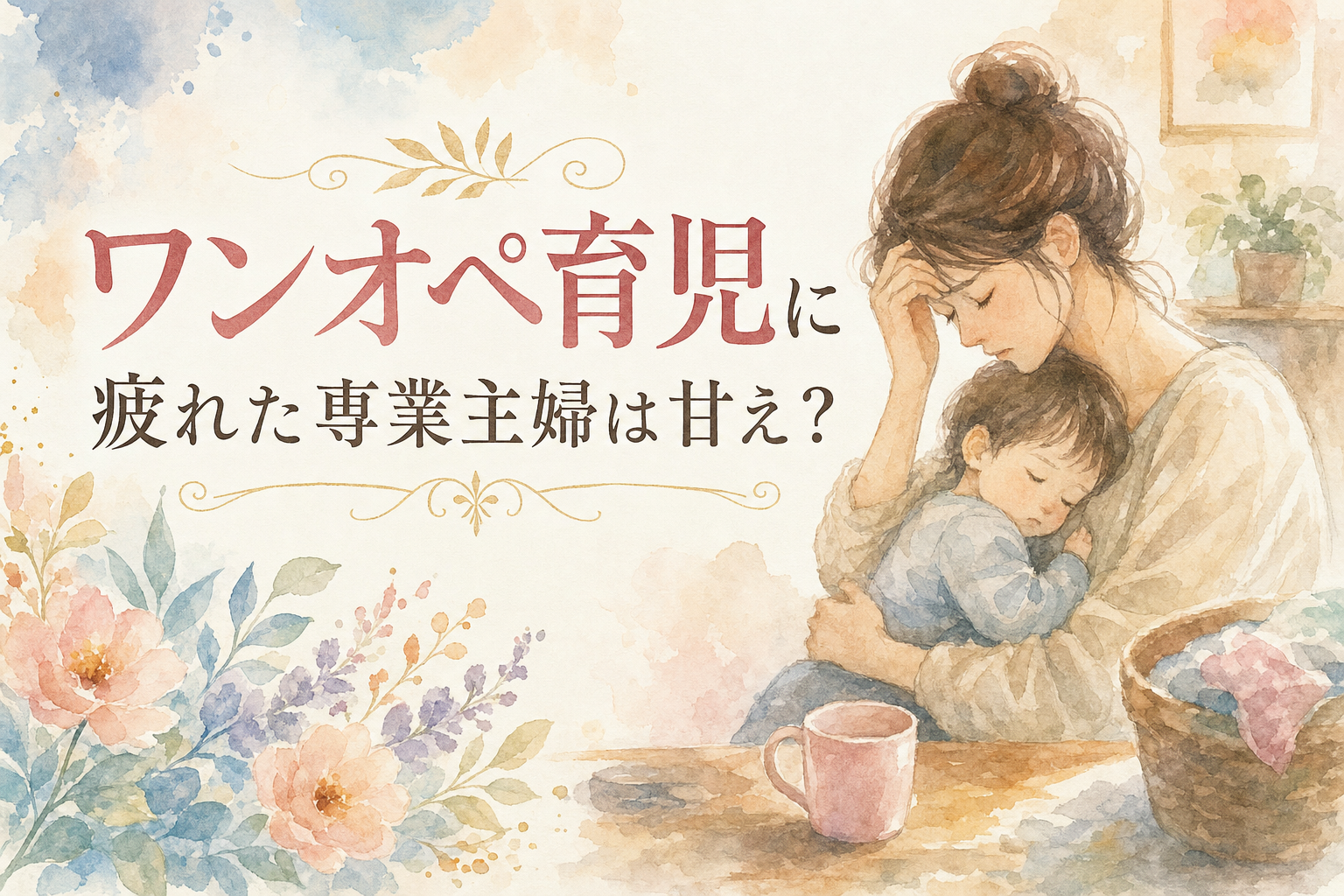 ワンオペ育児に疲れた専業主婦は甘え?