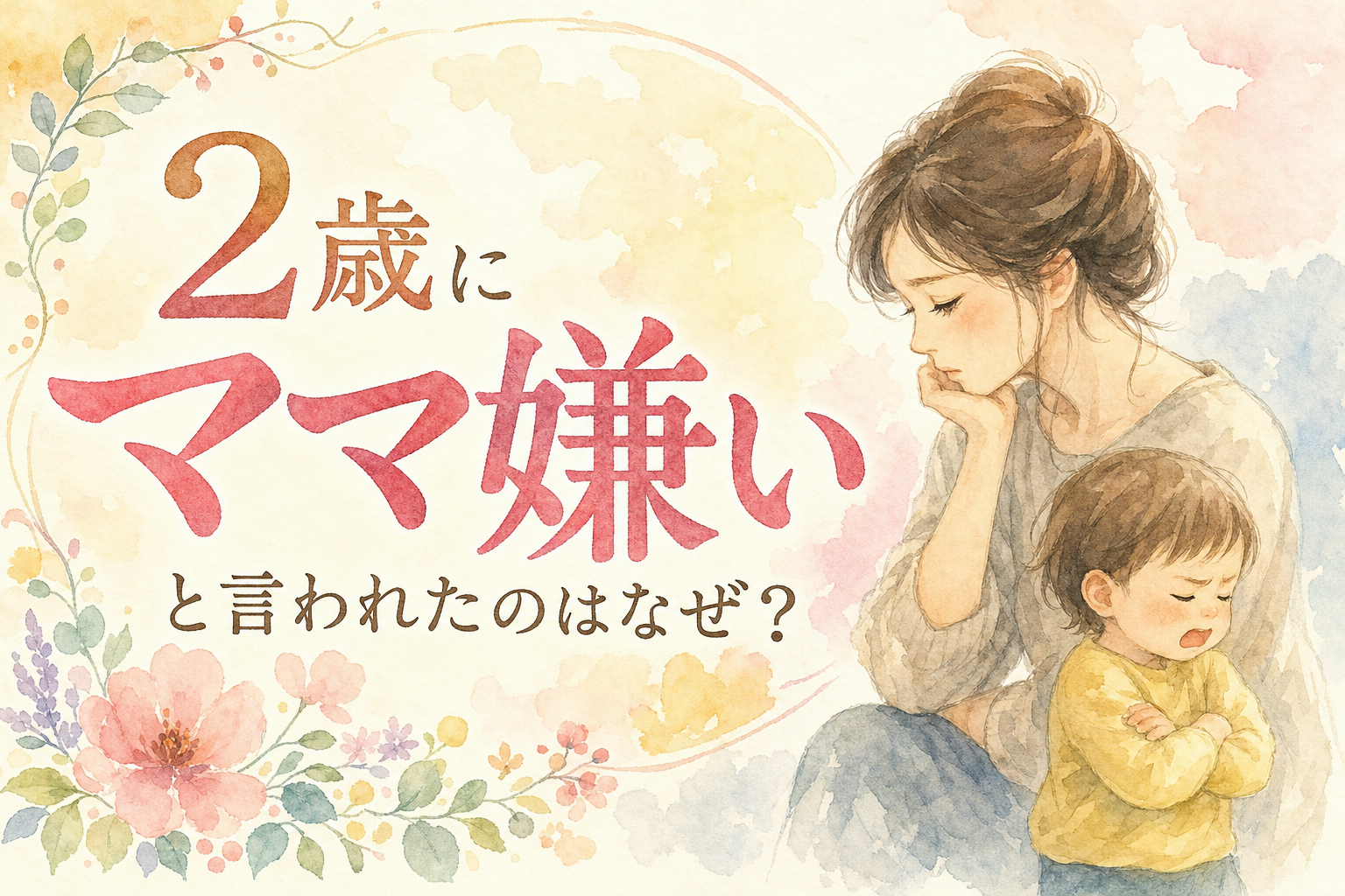 2歳にママ嫌いと言われたのはなぜ?