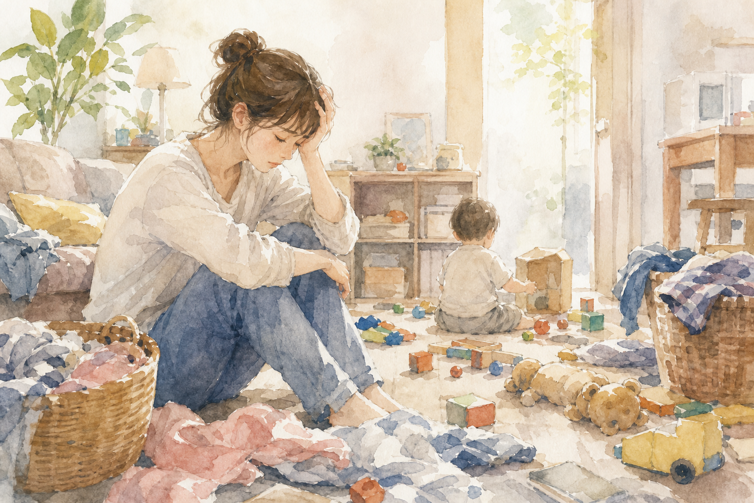 なぜ子育て中は部屋が片付かず、イライラしてしまうのか